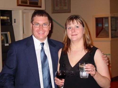 Bob and Chelle at the reception
